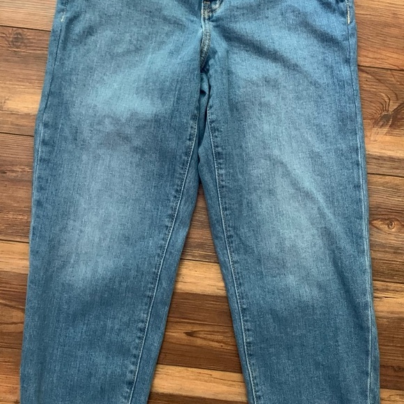 Old Navy Women’s High-Rise OG Straight Jeans Sz 0 Medium Wash Braided Waistband - Picture 3 of 10